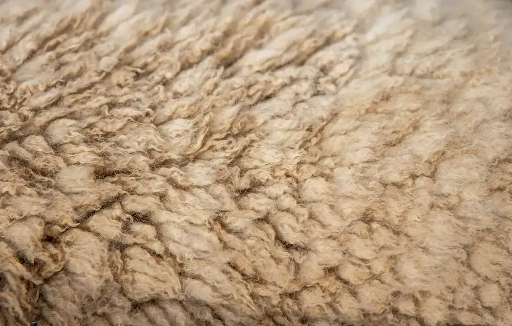 Close up of soft hand-dyed yarn texture